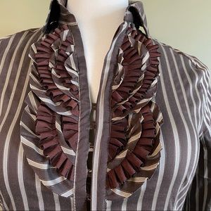 ZARA Blouse with ruffle detailing